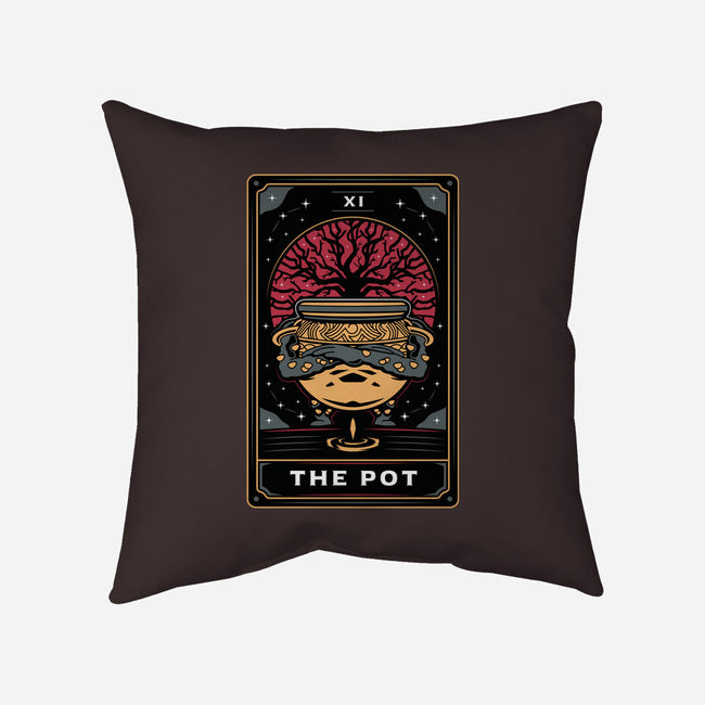 The Pot Tarot Card-None-Removable Cover-Throw Pillow-Logozaste