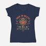 Trick Or Delete-Womens-V-Neck-Tee-Logozaste