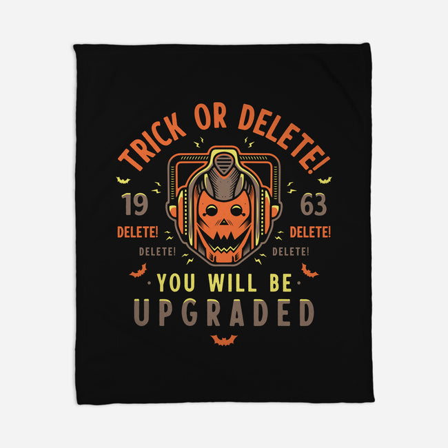 Trick Or Delete-None-Fleece-Blanket-Logozaste