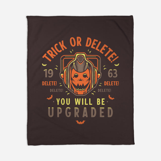 Trick Or Delete-None-Fleece-Blanket-Logozaste