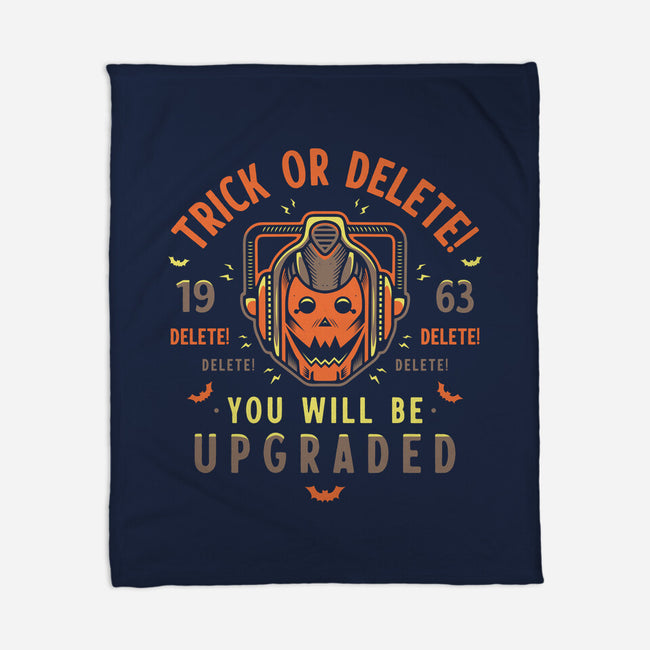 Trick Or Delete-None-Fleece-Blanket-Logozaste