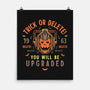 Trick Or Delete-None-Matte-Poster-Logozaste