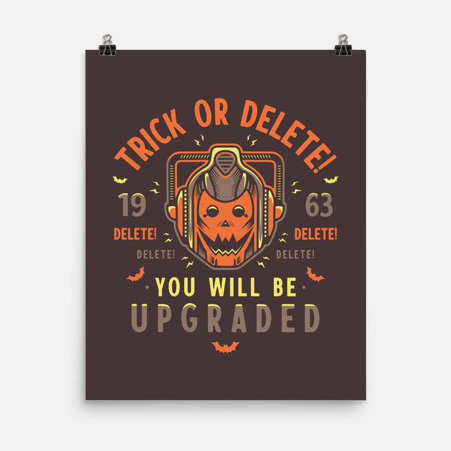 Trick Or Delete-None-Matte-Poster-Logozaste