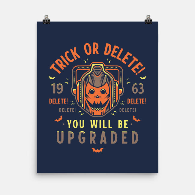 Trick Or Delete-None-Matte-Poster-Logozaste