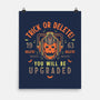 Trick Or Delete-None-Matte-Poster-Logozaste