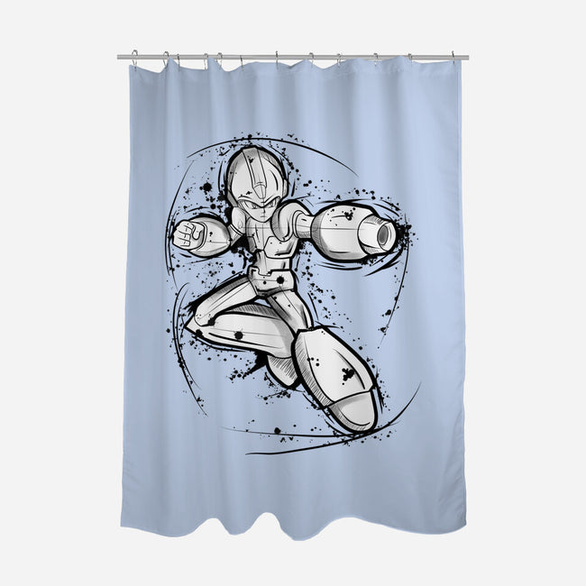 Mega Sketch-None-Polyester-Shower Curtain-nickzzarto