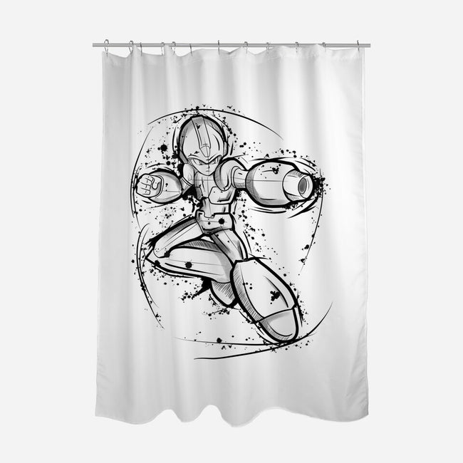 Mega Sketch-None-Polyester-Shower Curtain-nickzzarto