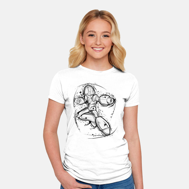 Mega Sketch-Womens-Fitted-Tee-nickzzarto