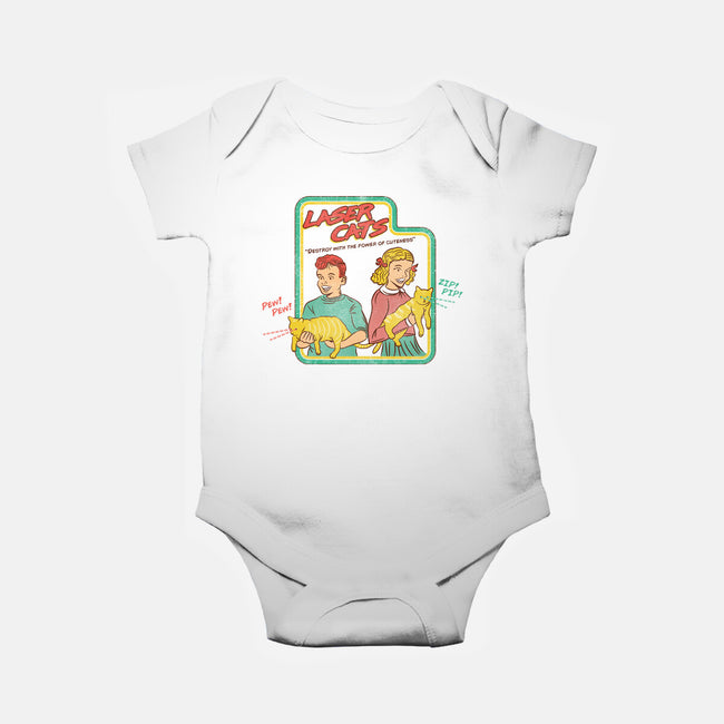 Laser Cats Destroy-Baby-Basic-Onesie-hbdesign