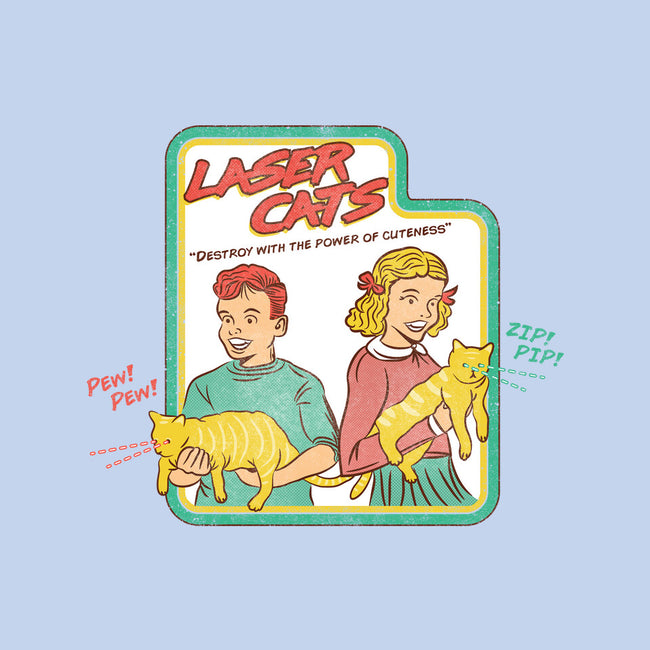 Laser Cats Destroy-None-Glossy-Sticker-hbdesign