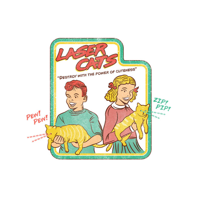 Laser Cats Destroy-Unisex-Kitchen-Apron-hbdesign