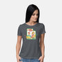 Laser Cats Destroy-Womens-Basic-Tee-hbdesign