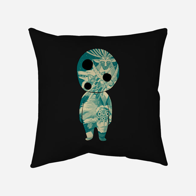 The Spirit Of The Forest-None-Removable Cover-Throw Pillow-Hafaell