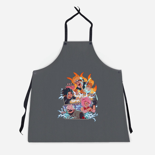 Naruto Battle-Unisex-Kitchen-Apron-jacnicolauart