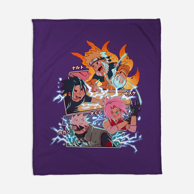 Naruto Battle-None-Fleece-Blanket-jacnicolauart