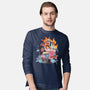 Naruto Battle-Mens-Long Sleeved-Tee-jacnicolauart