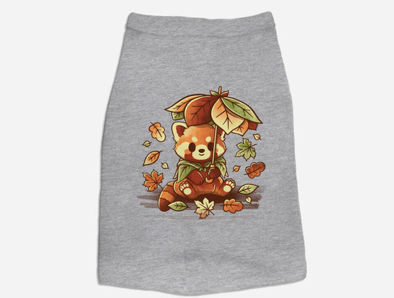 Red Panda Leaf Umbrella