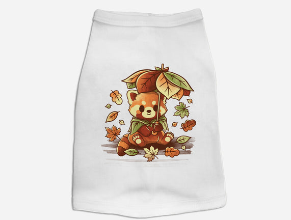 Red Panda Leaf Umbrella