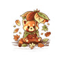 Red Panda Leaf Umbrella-Cat-Basic-Pet Tank-NemiMakeit