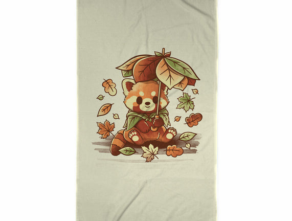 Red Panda Leaf Umbrella