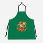 Red Panda Leaf Umbrella-Unisex-Kitchen-Apron-NemiMakeit