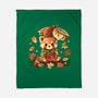 Red Panda Leaf Umbrella-None-Fleece-Blanket-NemiMakeit