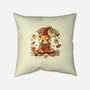 Red Panda Leaf Umbrella-None-Removable Cover-Throw Pillow-NemiMakeit