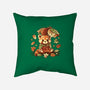 Red Panda Leaf Umbrella-None-Removable Cover-Throw Pillow-NemiMakeit