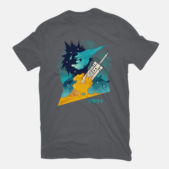 Cloud And Chocobo-Unisex-Basic-Tee-Logozaste