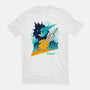 Cloud And Chocobo-Womens-Fitted-Tee-Logozaste