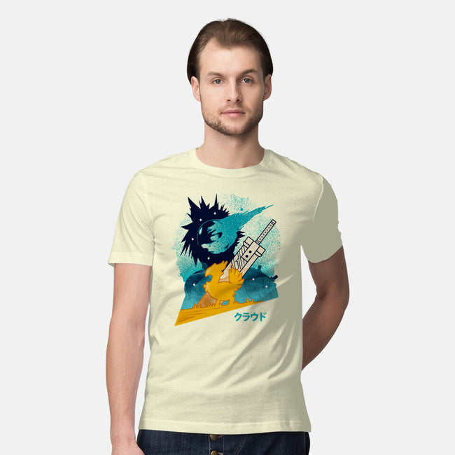 Cloud And Chocobo-Mens-Premium-Tee-Logozaste