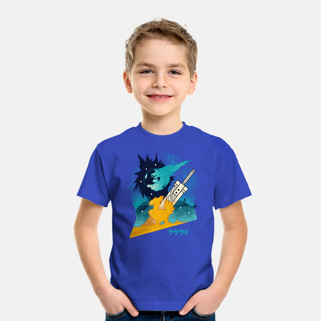 Cloud And Chocobo-Youth-Basic-Tee-Logozaste