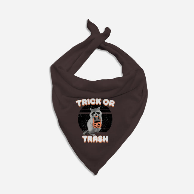 Trick Or Trash-Dog-Bandana-Pet Collar-MaxoArt