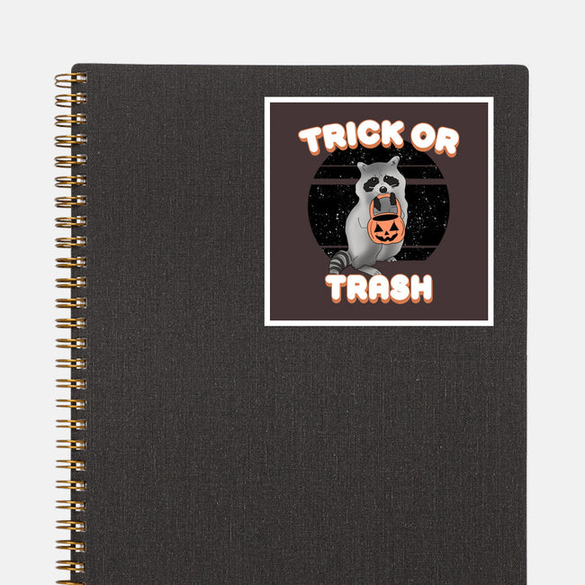 Trick Or Trash-None-Glossy-Sticker-MaxoArt