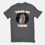 Trick Or Trash-Mens-Heavyweight-Tee-MaxoArt