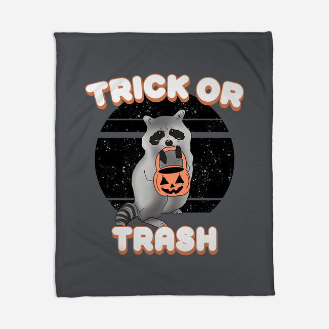 Trick Or Trash-None-Fleece-Blanket-MaxoArt