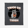 Trick Or Trash-None-Fleece-Blanket-MaxoArt