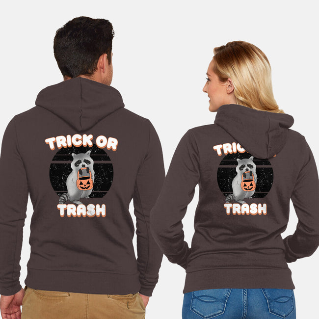 Trick Or Trash-Unisex-Zip-Up-Sweatshirt-MaxoArt