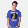 Trick Or Trash-Mens-Basic-Tee-MaxoArt