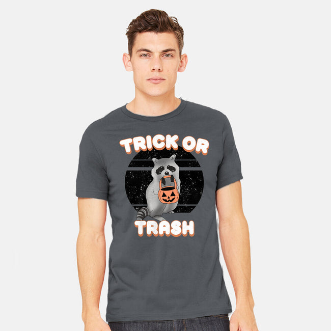 Trick Or Trash-Mens-Heavyweight-Tee-MaxoArt