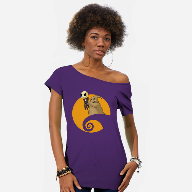 A Nightmare-Womens-Off Shoulder-Tee-MaxoArt