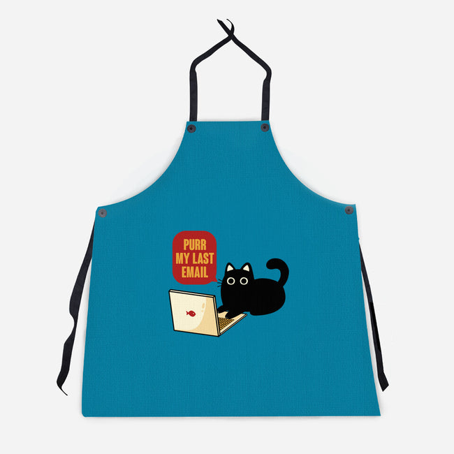 Purr My Last Email-Unisex-Kitchen-Apron-tobefonseca