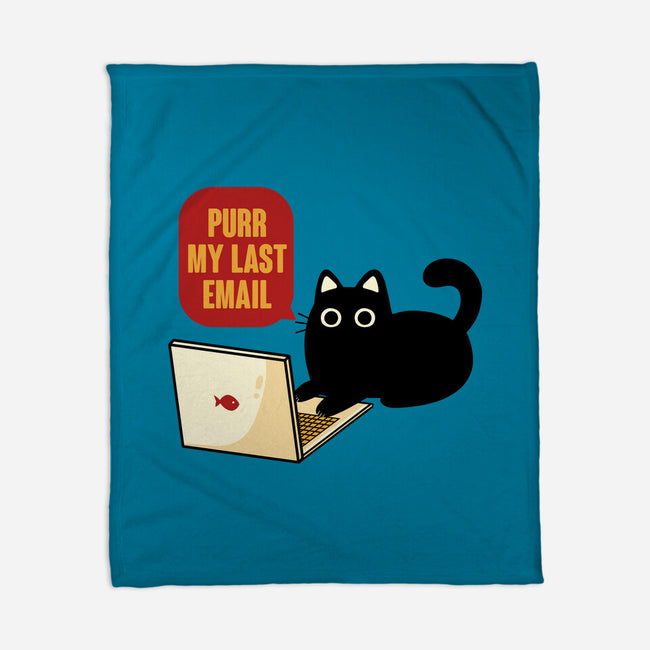 Purr My Last Email-None-Fleece-Blanket-tobefonseca