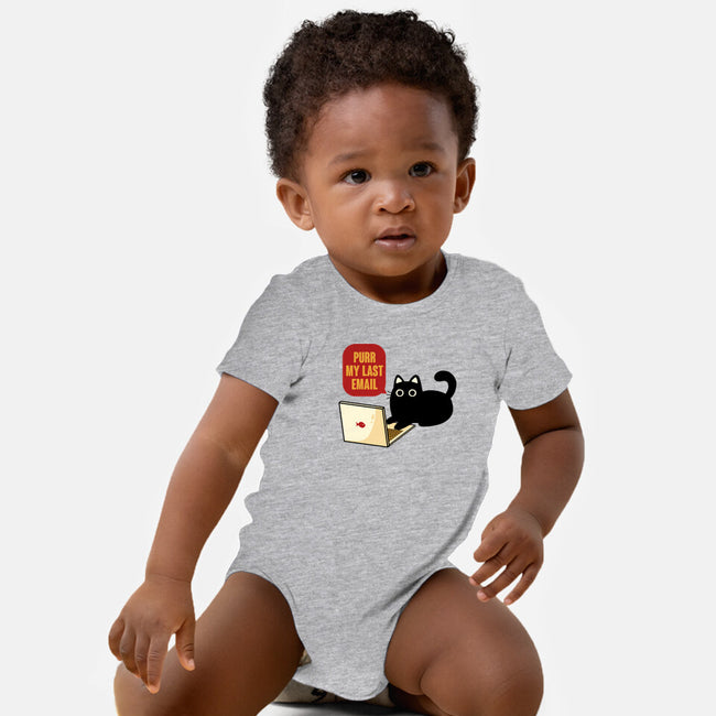 Purr My Last Email-Baby-Basic-Onesie-tobefonseca