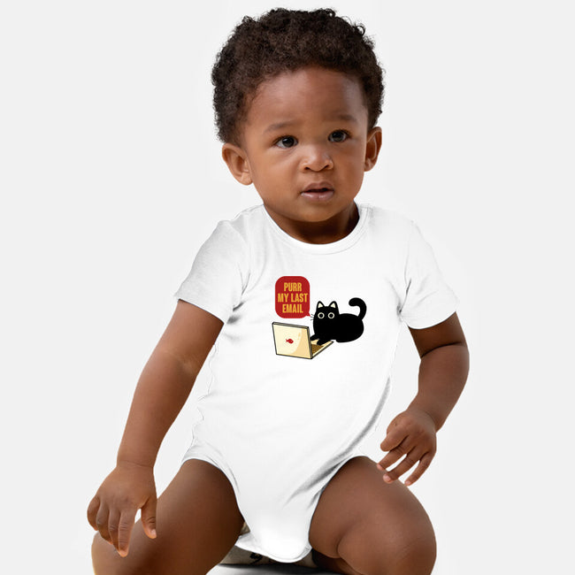 Purr My Last Email-Baby-Basic-Onesie-tobefonseca