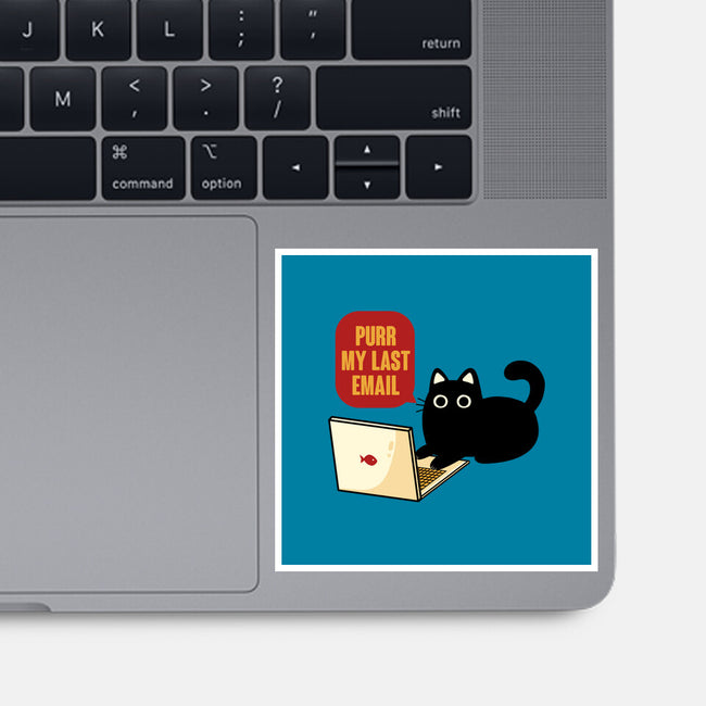 Purr My Last Email-None-Glossy-Sticker-tobefonseca