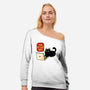 Purr My Last Email-Womens-Off Shoulder-Sweatshirt-tobefonseca