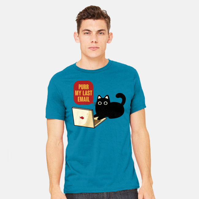 Purr My Last Email-Mens-Heavyweight-Tee-tobefonseca