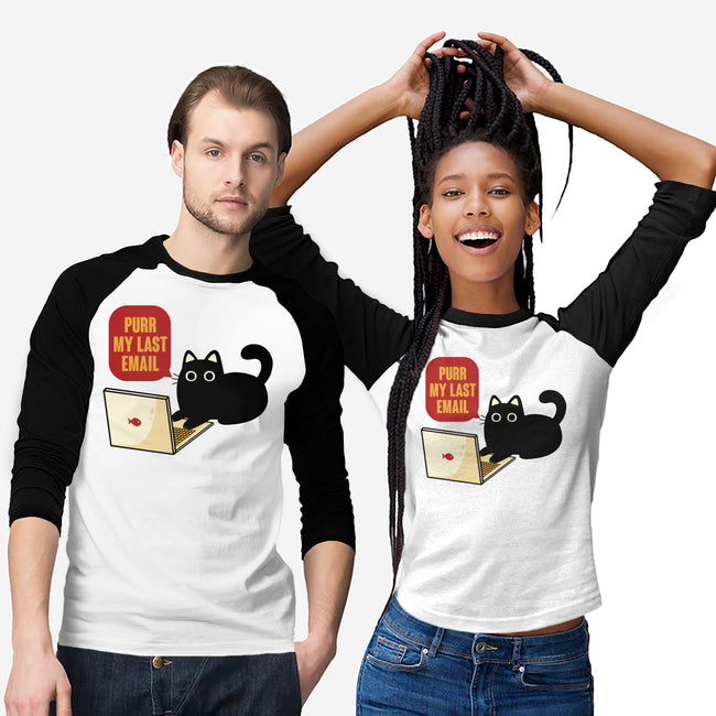 Purr My Last Email-Unisex-Baseball-Tee-tobefonseca