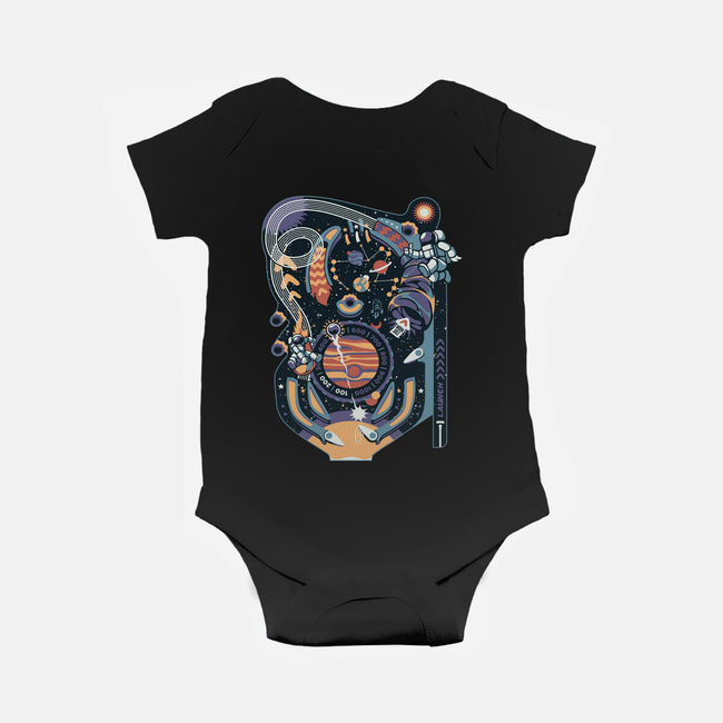 Pinball Space Machine-Baby-Basic-Onesie-tobefonseca